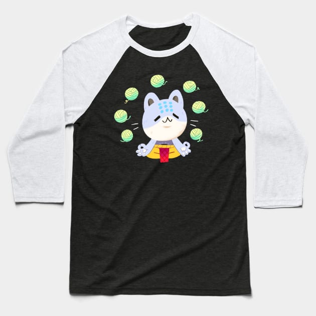 Meowverwatch - Experience Tranquility! Baseball T-Shirt by giraffalope